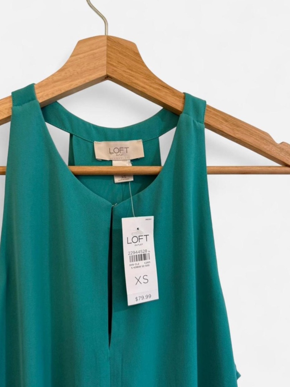 LOFT Teal Green Sleeveless dress